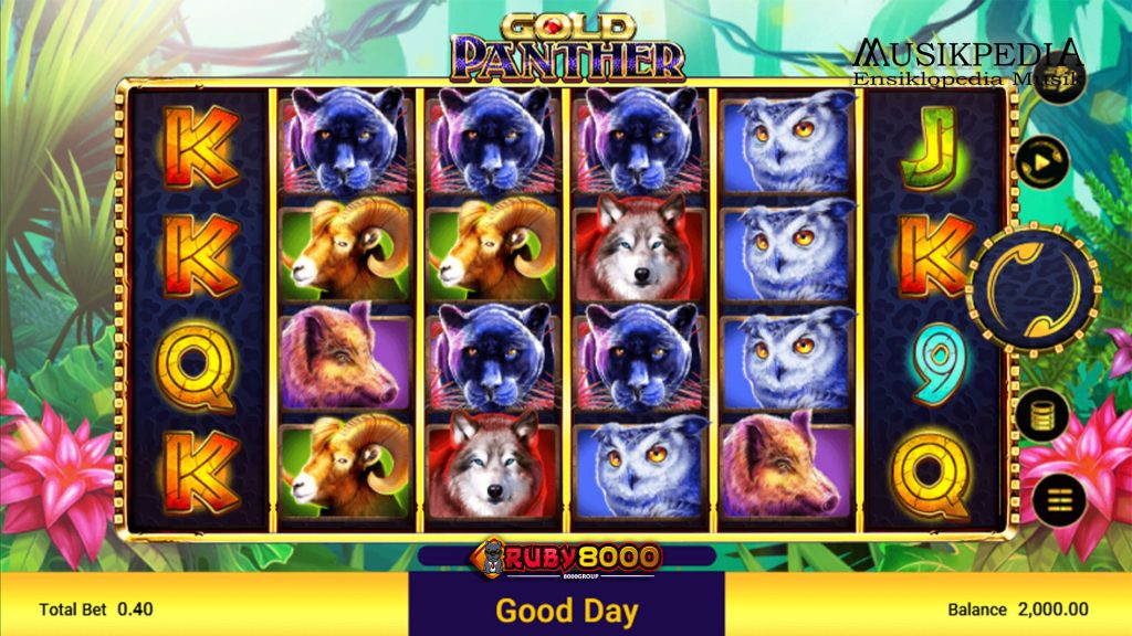 Gold Panther dengan 100 Putaran Gratis di Ruby8000